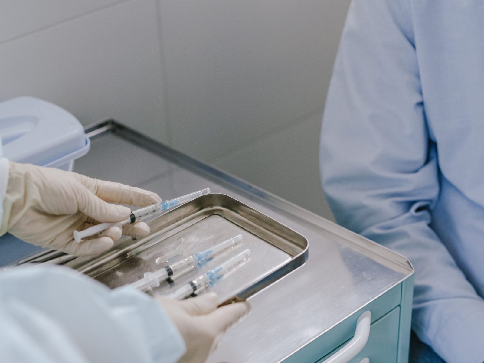 A doctor administers a test as part of a clinical trial in Hamilton